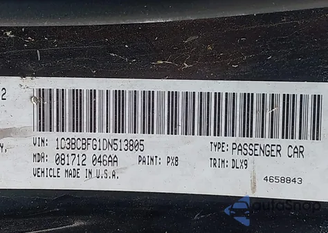 2013 Chrysler 200 Limited z USA, uszkodzony, nr VIN 1C3BCBFG1DN513805